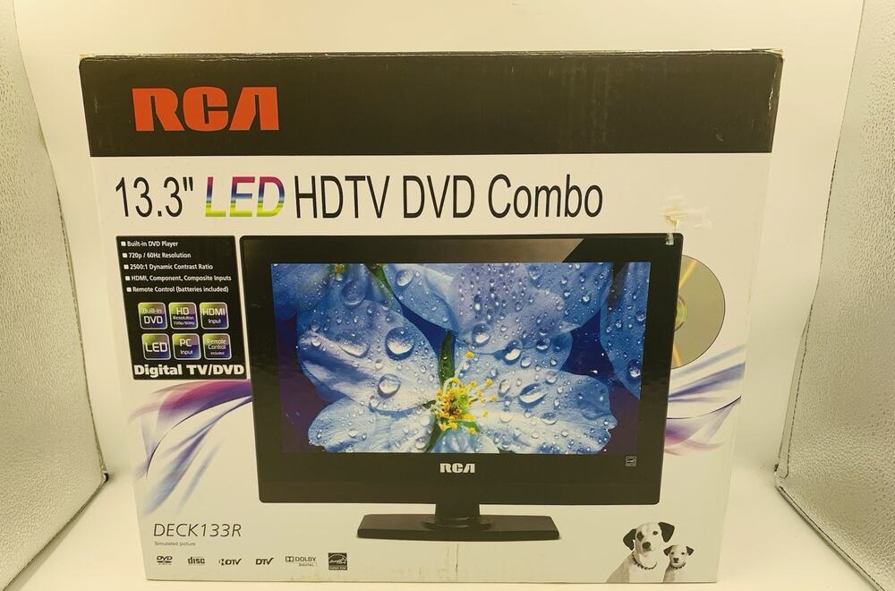 RCA 13.3” LED HDTV DVD Combo model DECK133R New